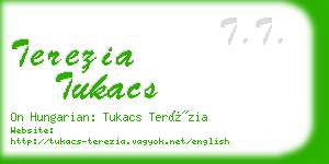 terezia tukacs business card